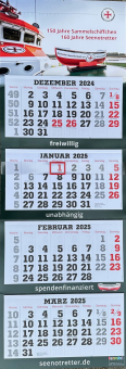 Viermonats-Kalender 2025