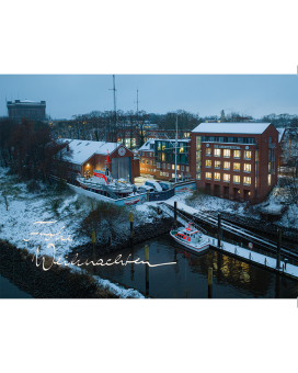 Klappkarte "Winterabend in der Zentrale Bremen" (382)